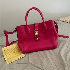 Dooney & Bourke Florentine Amelie Tote Bag in hot pink